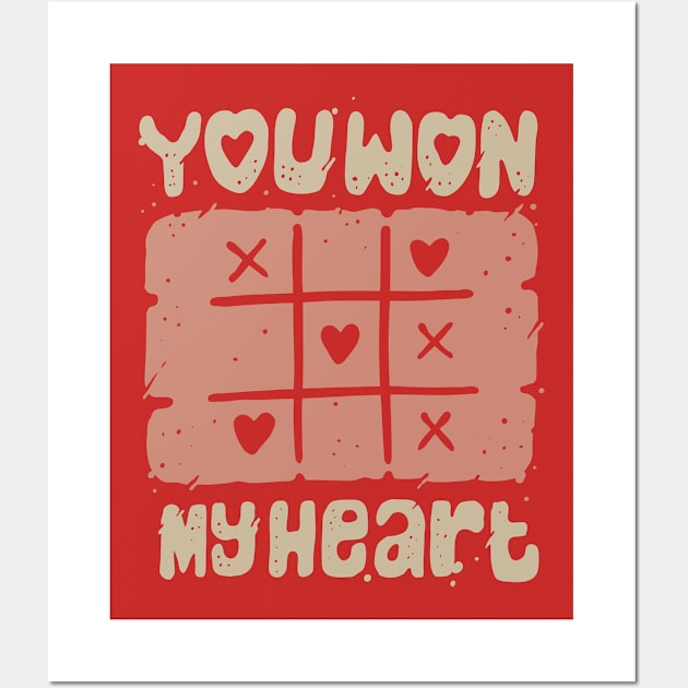 You Won My Heart Wall Art by Mako Design 